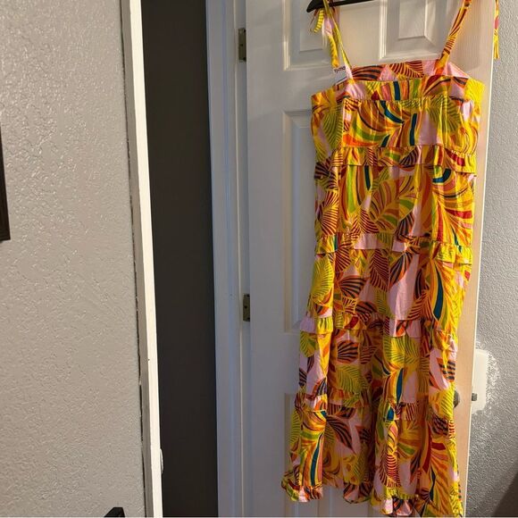 Flora Bea NYC Carey Dress Multicolor Maxi Dress size Medium - Picture 3 of 5